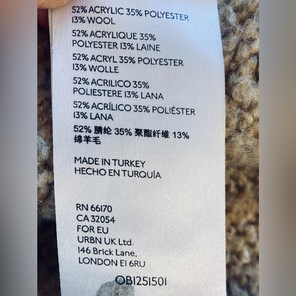 Anthropologie “Lilla” Oversized Wool Blend Cardigan Sweater Size Medium - Picture 11 of 11